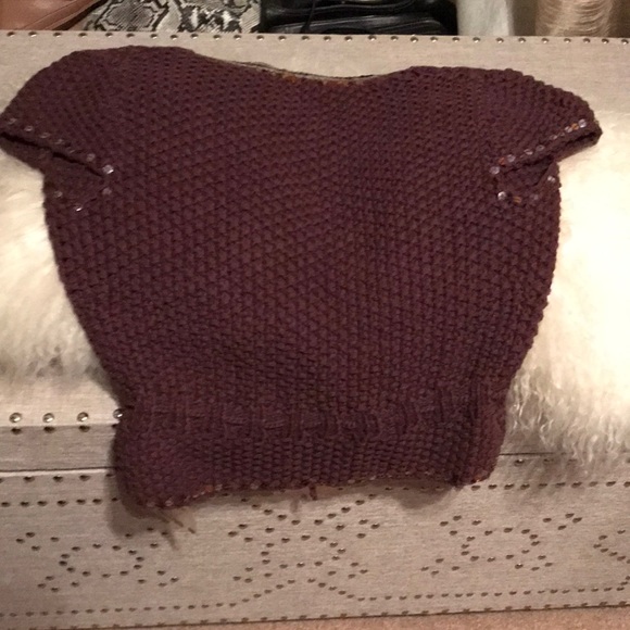 Bebe short sleeve sequined sweater - Picture 6 of 8